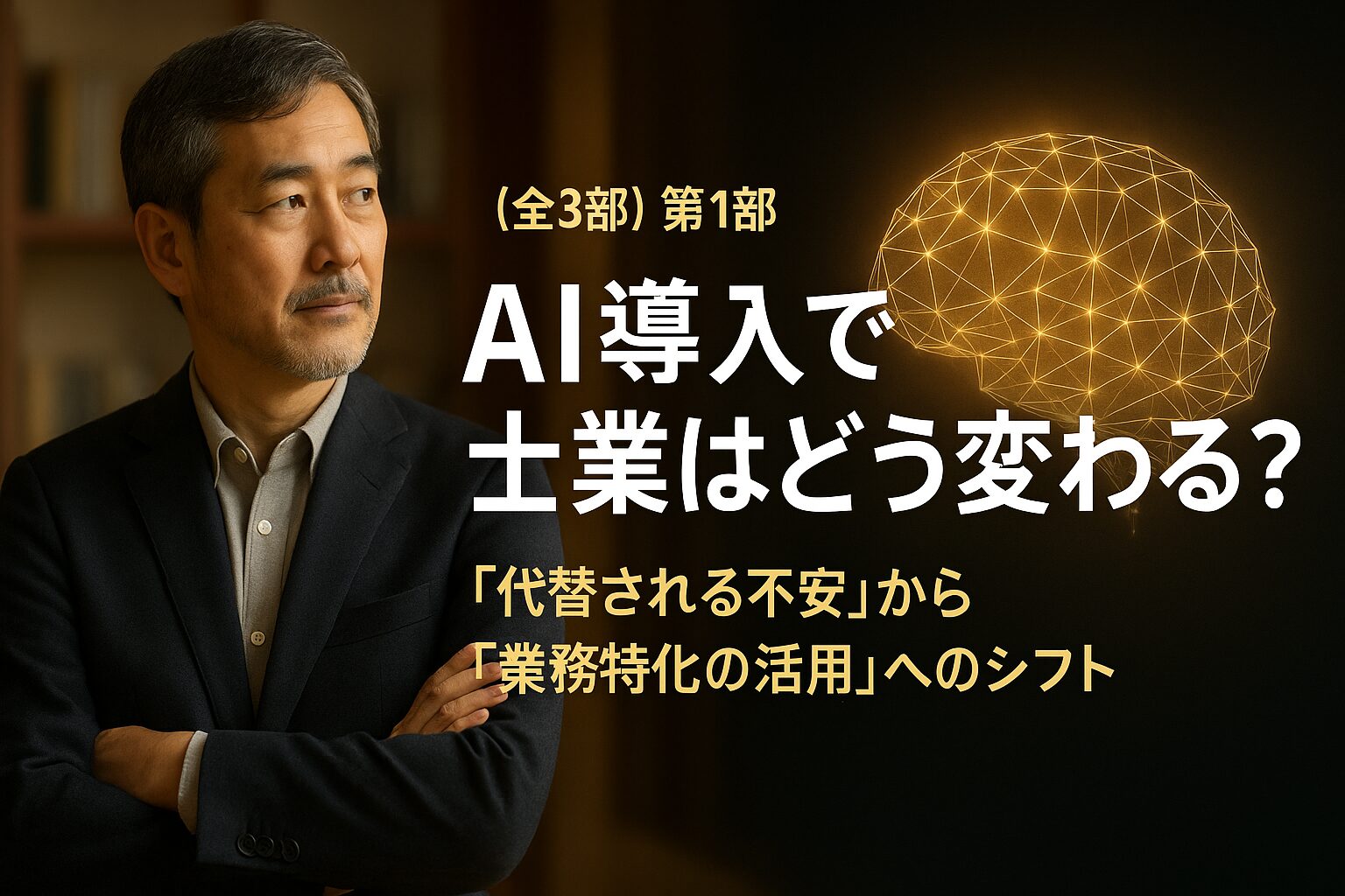 （全3部）第1部AI導入で士業はどう変わる？～「代替される不安」から「業務特化の活用」へのシフト