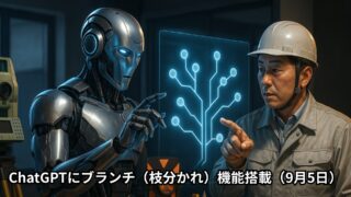 ChatGPTにブランチ（枝分かれ）機能搭載（9月5日） 