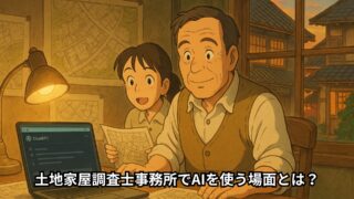 土地家屋調査士事務所でAIを使う場面とは？ 