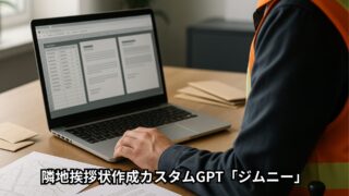隣地挨拶状作成カスタムGPT「ジムニー」 