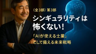 （全3部）第3部 シンギュラリティは怖くない！「AIが使える士業」として備える未来戦略 