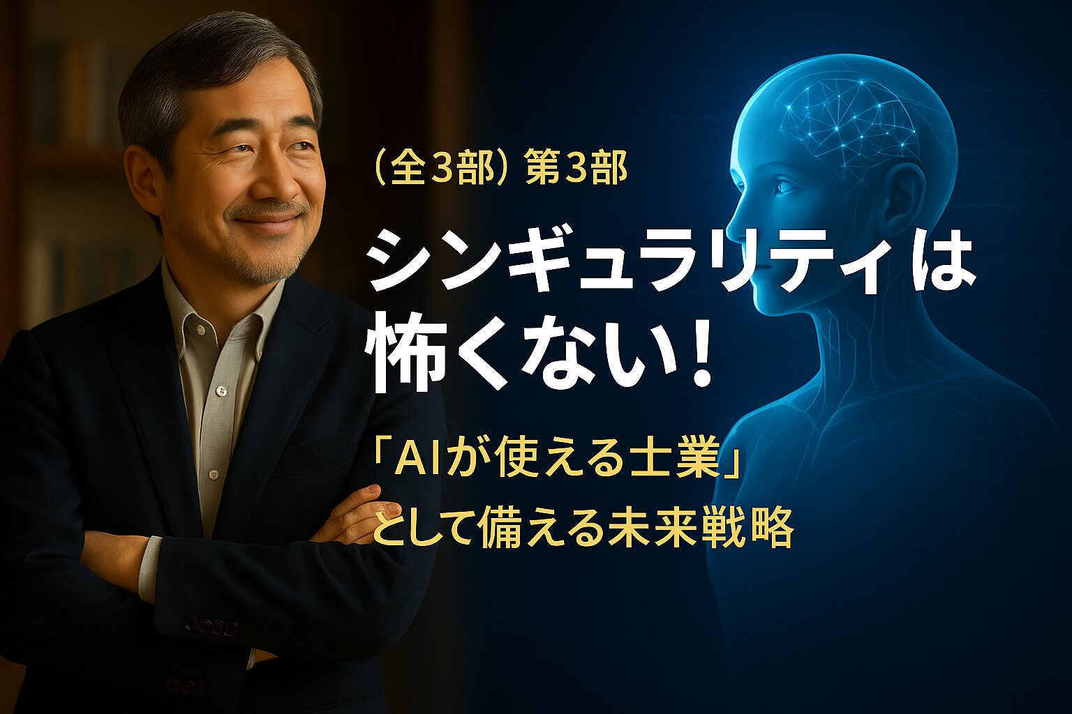 （全3部）第3部 シンギュラリティは怖くない！「AIが使える士業」として備える未来戦略