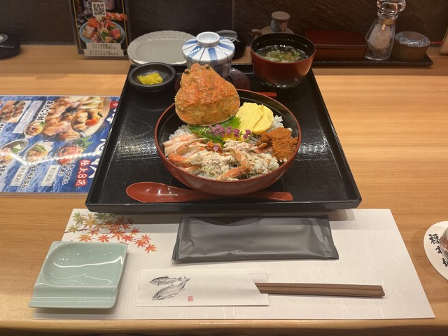 福井駅で食べたせいこ丼
